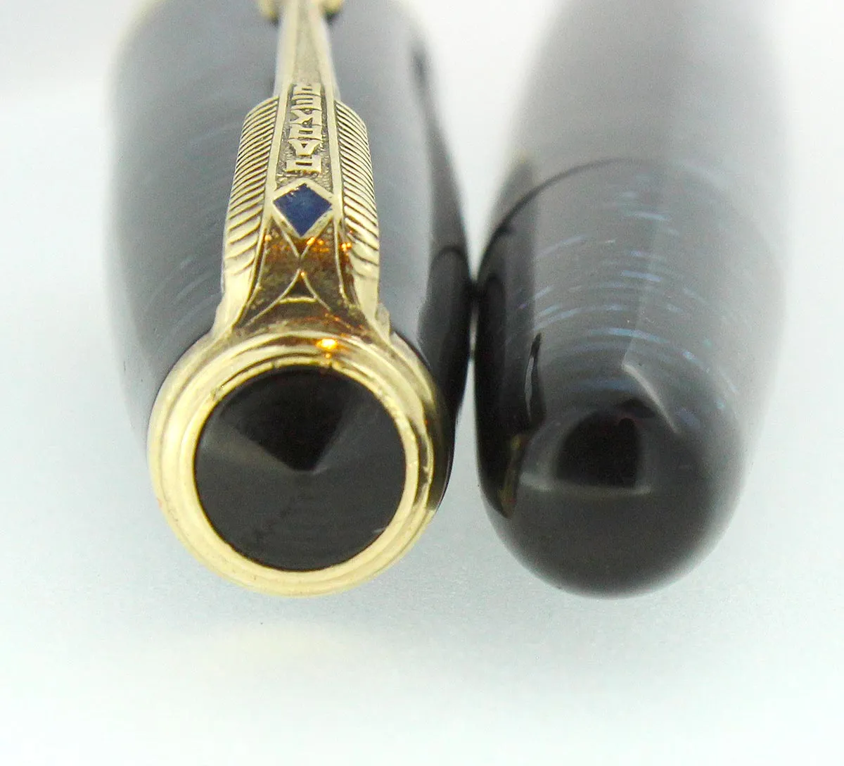 1946 PARKER AZURE PEARL VACUMATIC MAJOR FOUNTAIN PEN GORGEOUS COLOR RESTORED