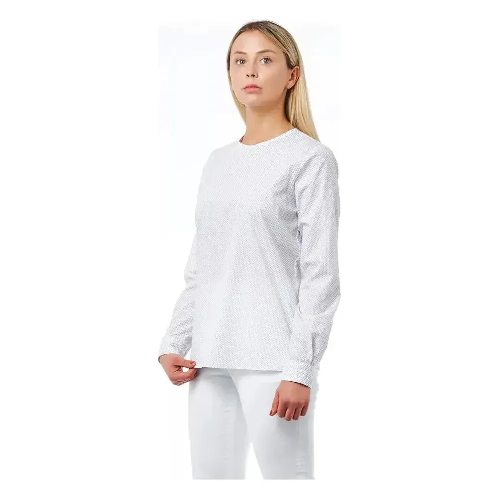 Bagutta White Cotton Women Blouse