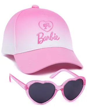 Barbie Girls Pink Baseball Cap and FREE Sunglasses Hat Set