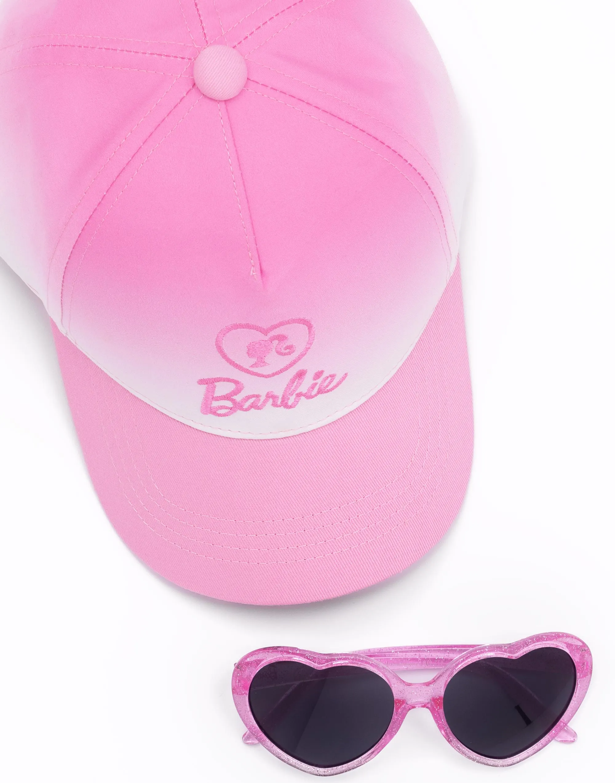 Barbie Girls Pink Baseball Cap and FREE Sunglasses Hat Set