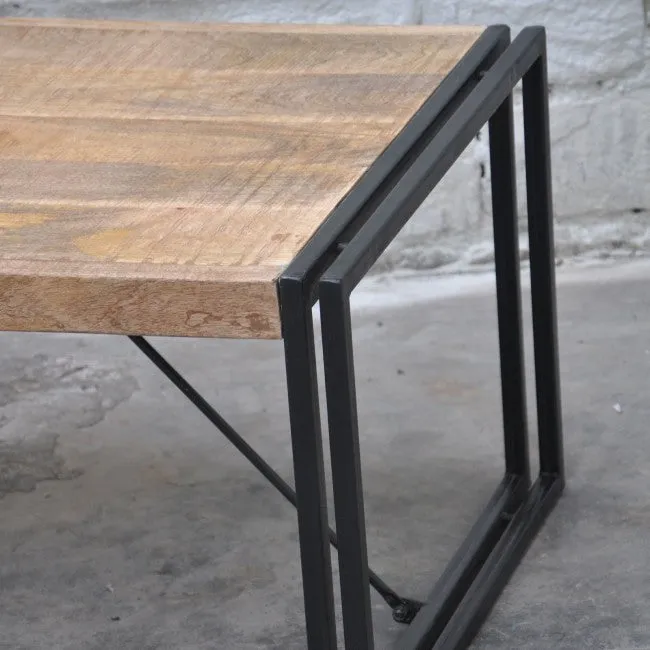 BARN Industrial Coffee Table 90Cm Natural