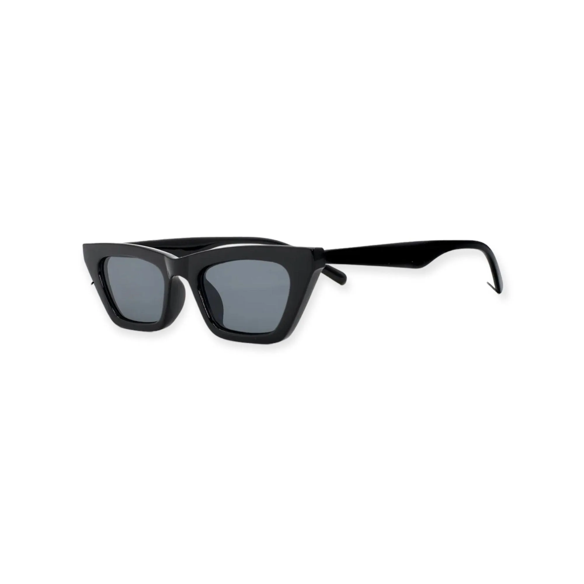 Black Cat Eye Gray Lens Sunglasses