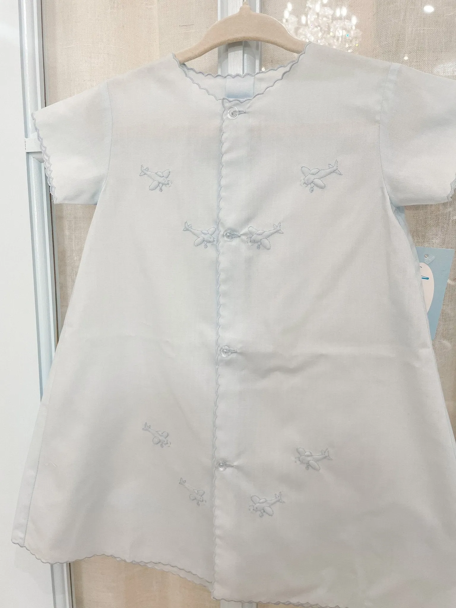 Blue Planes Day Gown