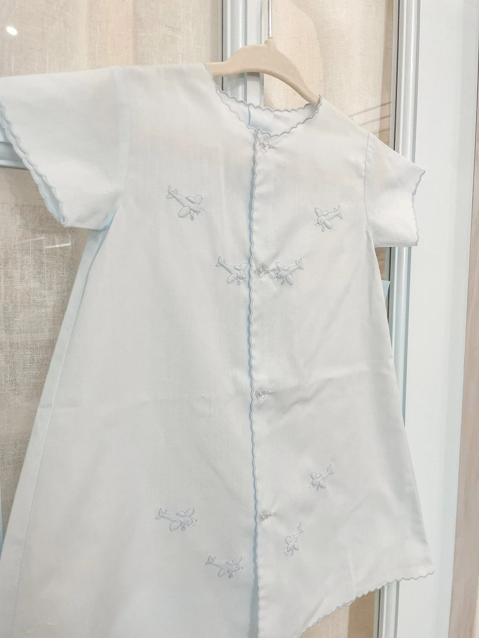 Blue Planes Day Gown