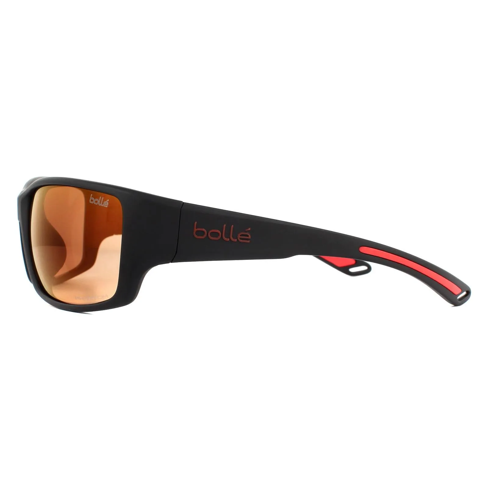 Bolle Sunglasses Kayman 12572 Matte Black Red Phantom Brown Red Cat