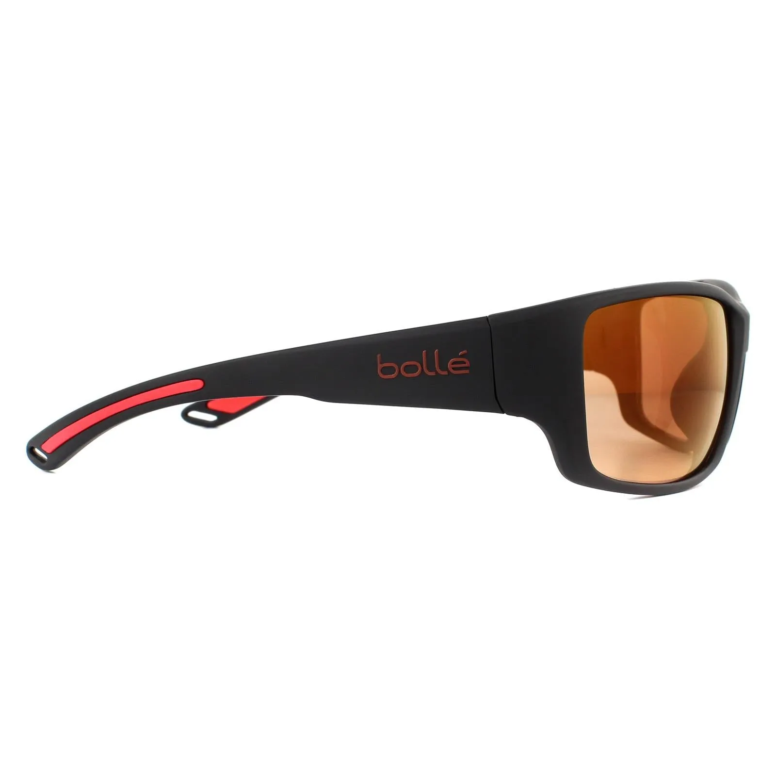 Bolle Sunglasses Kayman 12572 Matte Black Red Phantom Brown Red Cat