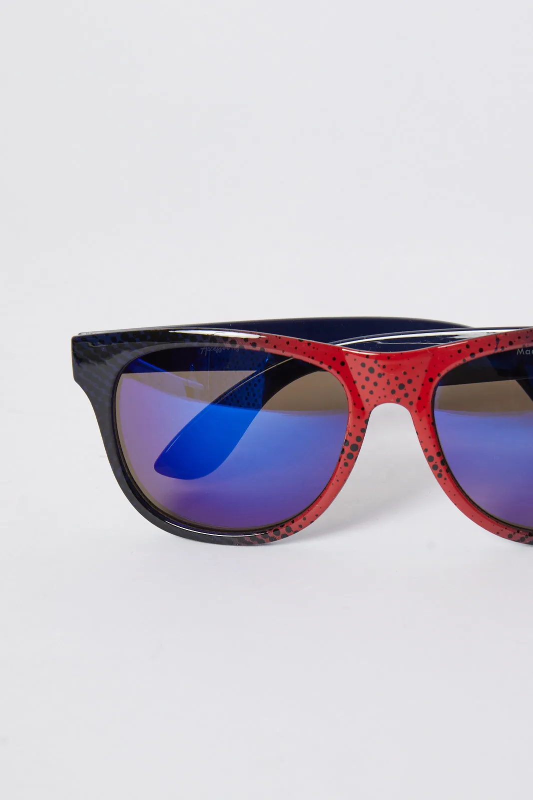 Boys Black And Red Wayfarer Sunglasses