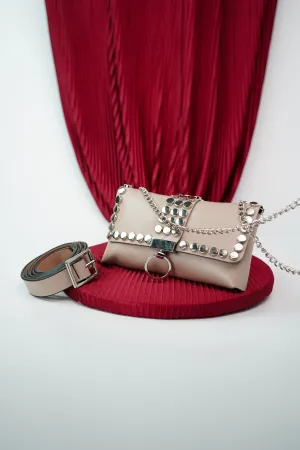 Buff Studded Waist Belt Bag