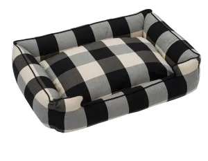 Buffalo Check Black Lounge Bed