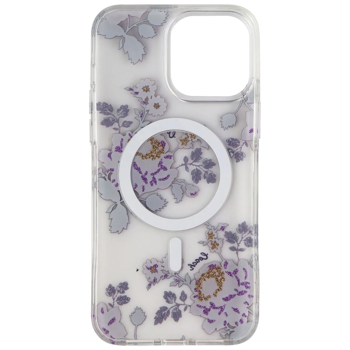 Coach Case for MagSafe for iPhone 13 Pro Max - Moody Floral Purple/Clear