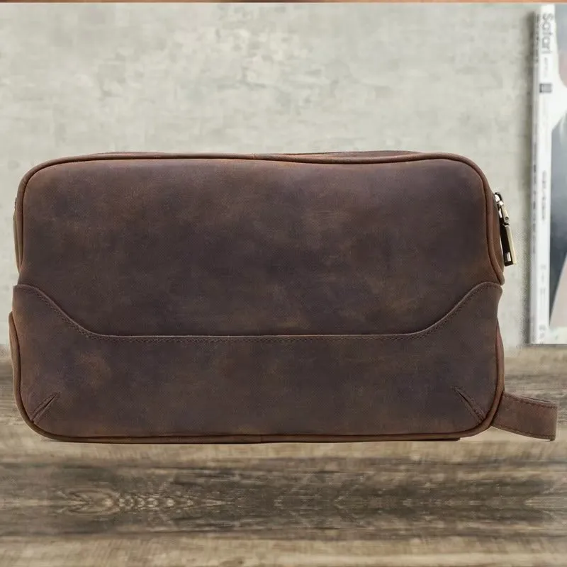 CowLuxe Stylish Leather Men's Utility Bag