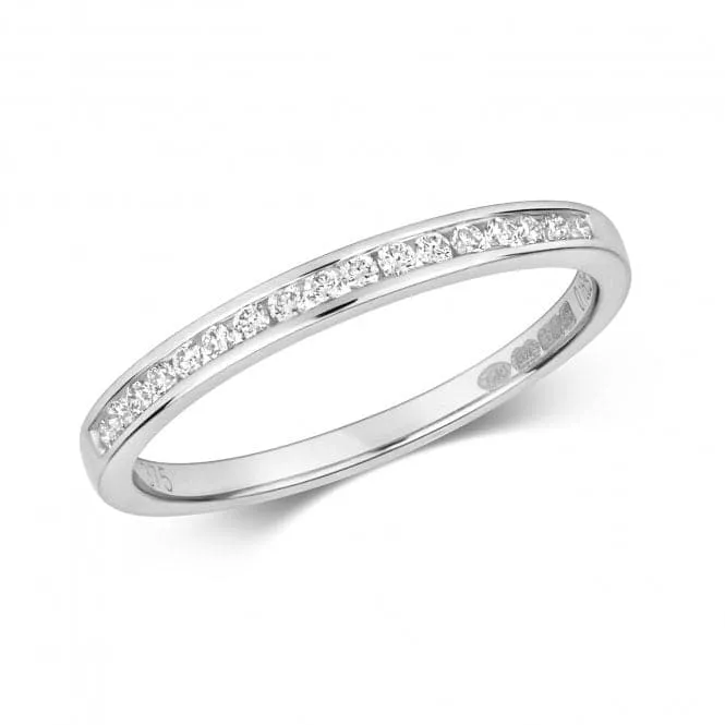 Diamond Jewellery 9ct White Gold Eternity Rings with 17 Diamonds - RD566W