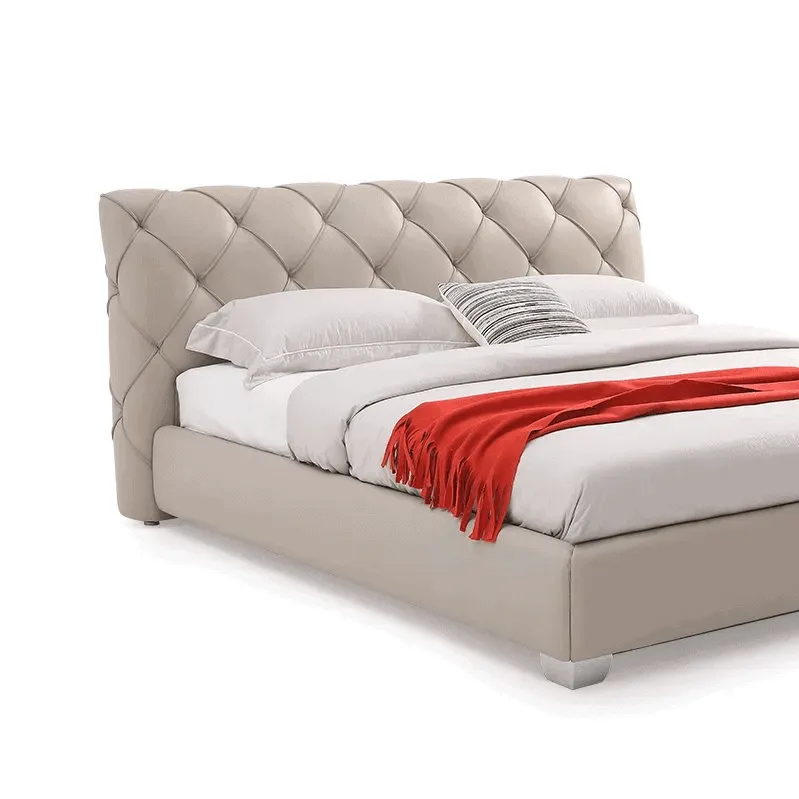 DIANA Tufted Leather Bed