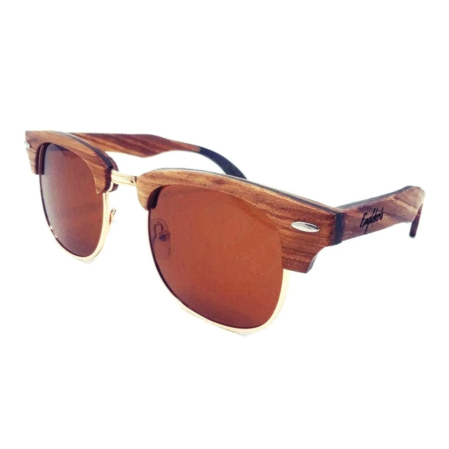 Ebony & Zebrawood Sunglasses with Bamboo Case