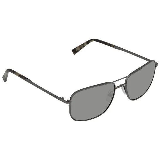 Ermenegildo Zegna Men's Gunmetal Square Sunglasses