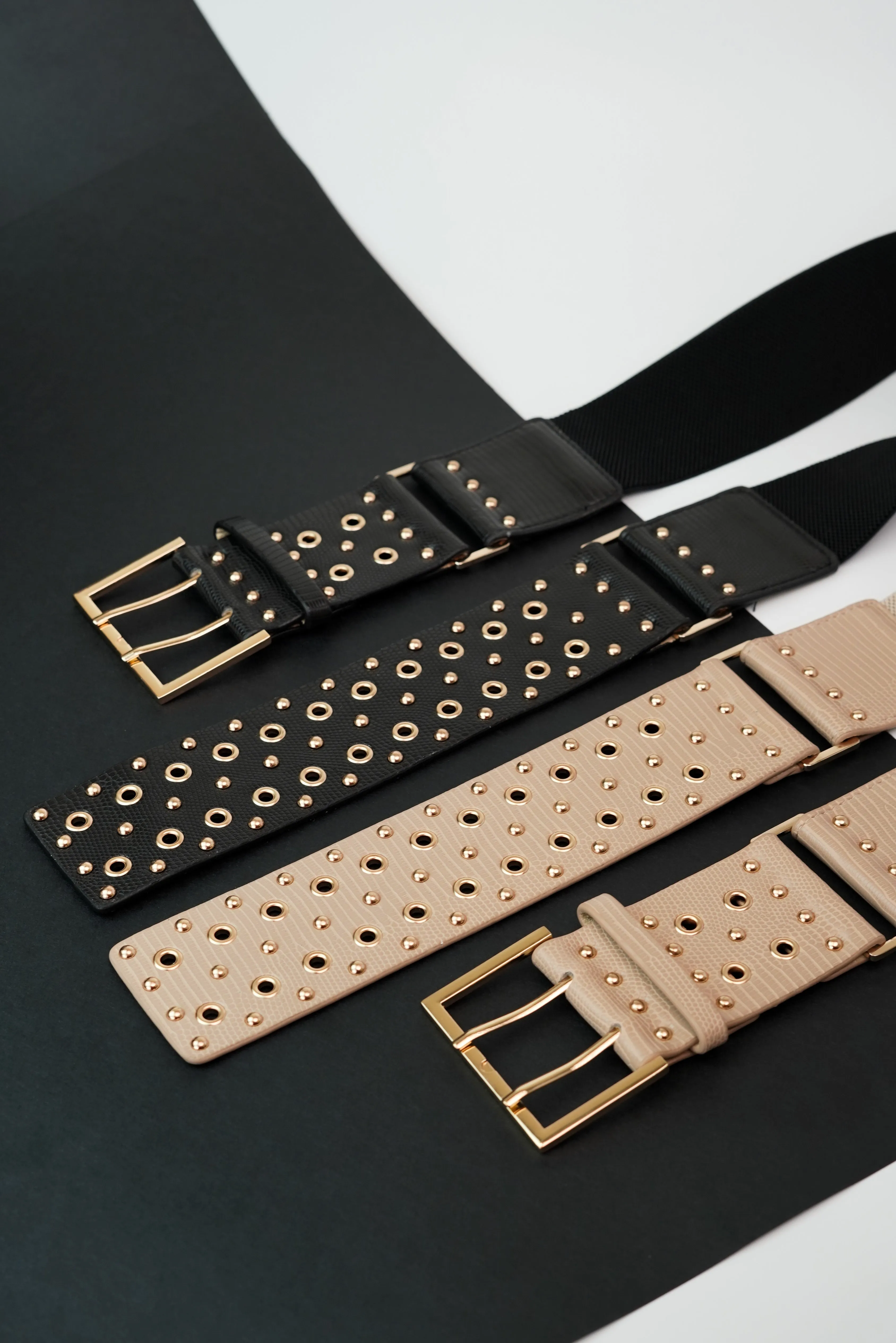 Eyelet Elegance Waist Belt