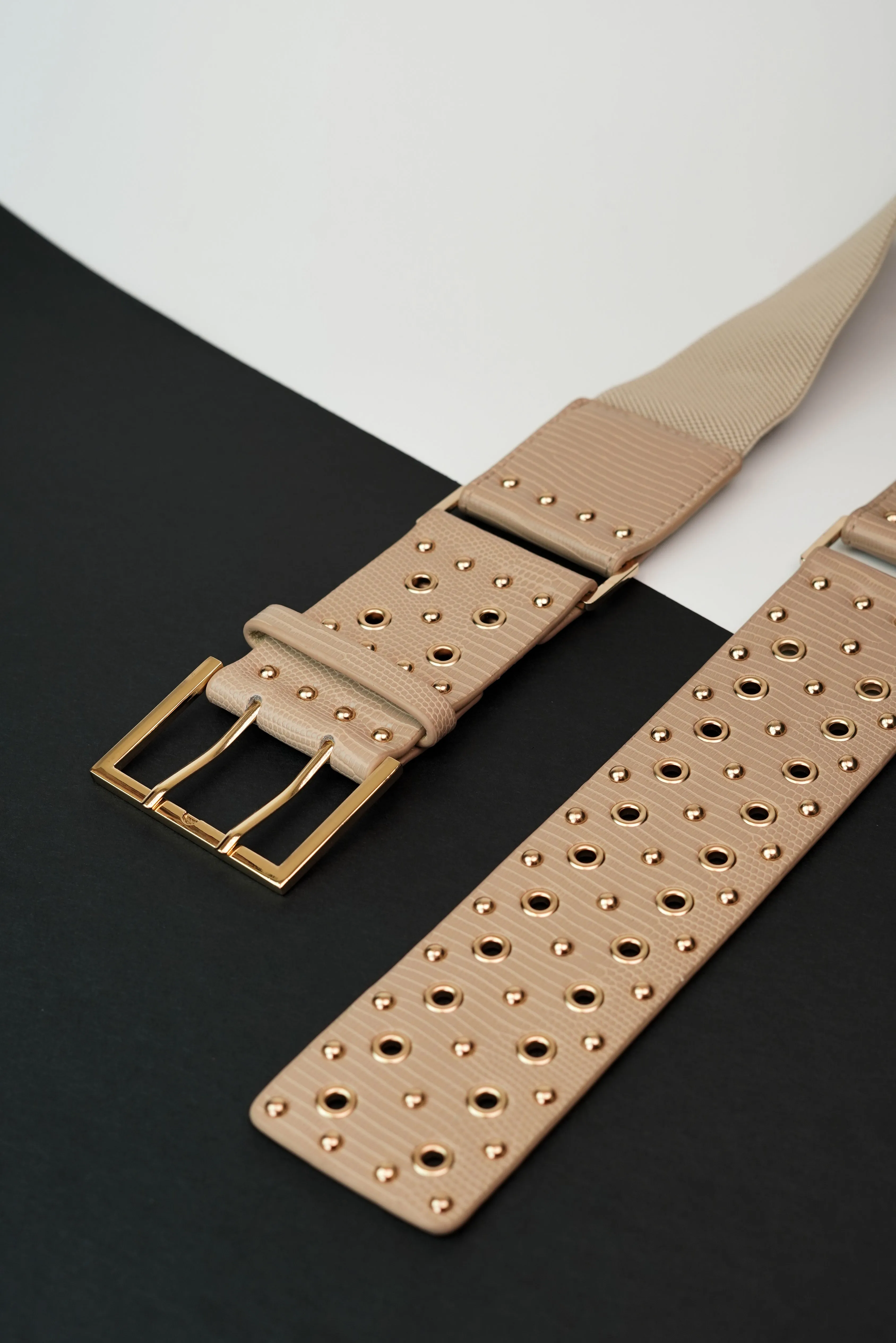 Eyelet Elegance Waist Belt