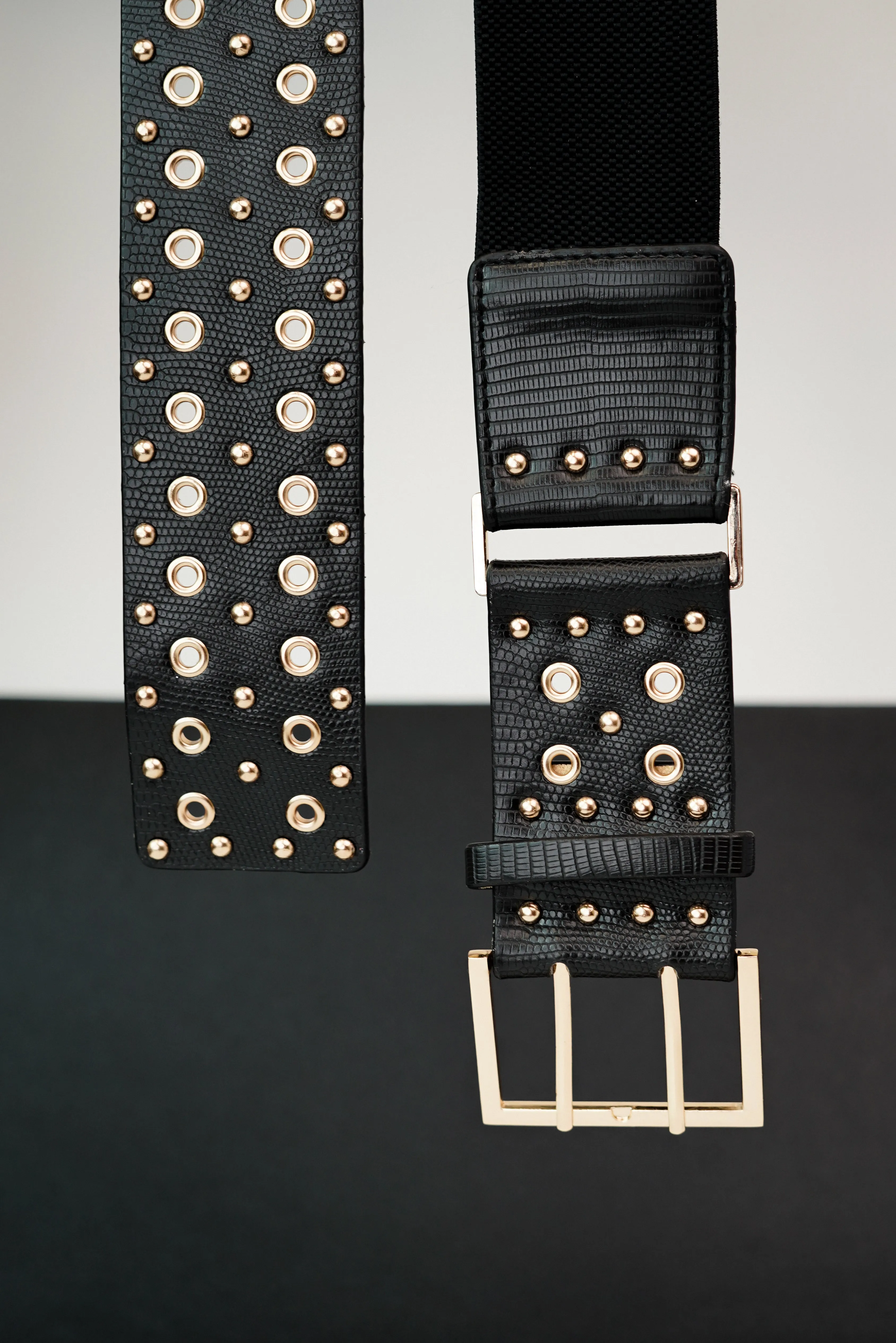 Eyelet Elegance Waist Belt