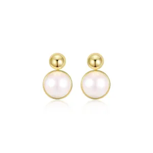 Great Cambridge Droplet Pearl Gold Earrings