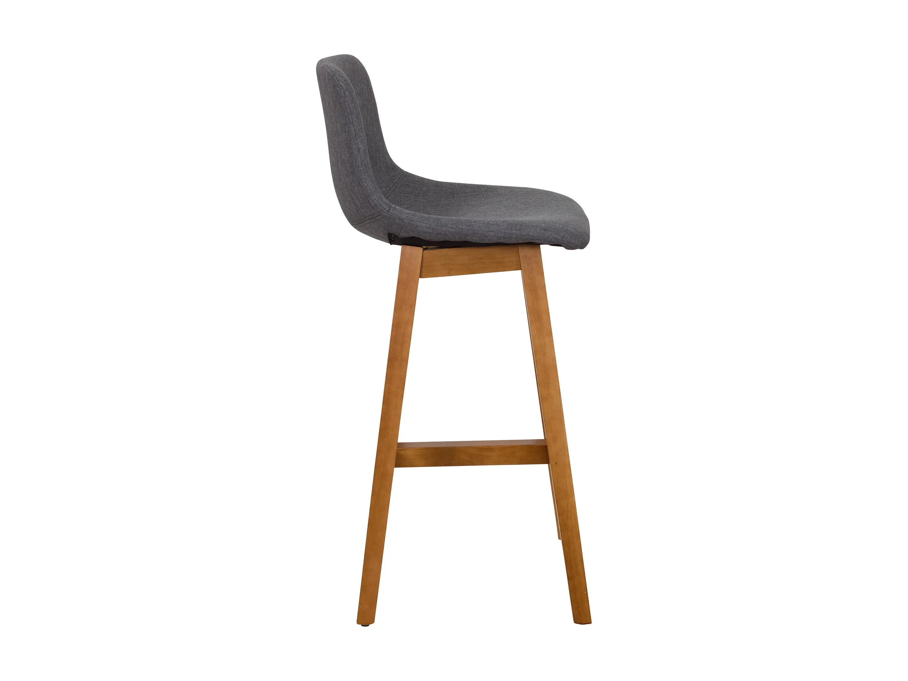 Grey Wood Bar Stools Set of 2