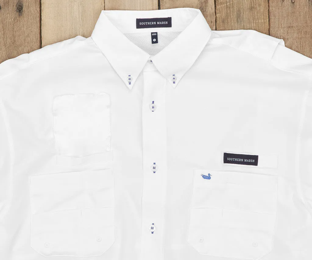 Harbor Cay Fishing Shirt - White