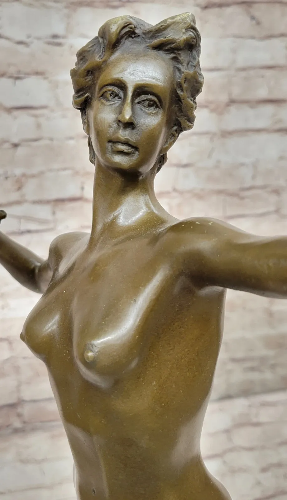 Jean Patoue`s Diana Nemorensis Bronze Sculpture Classic Nude Artwork