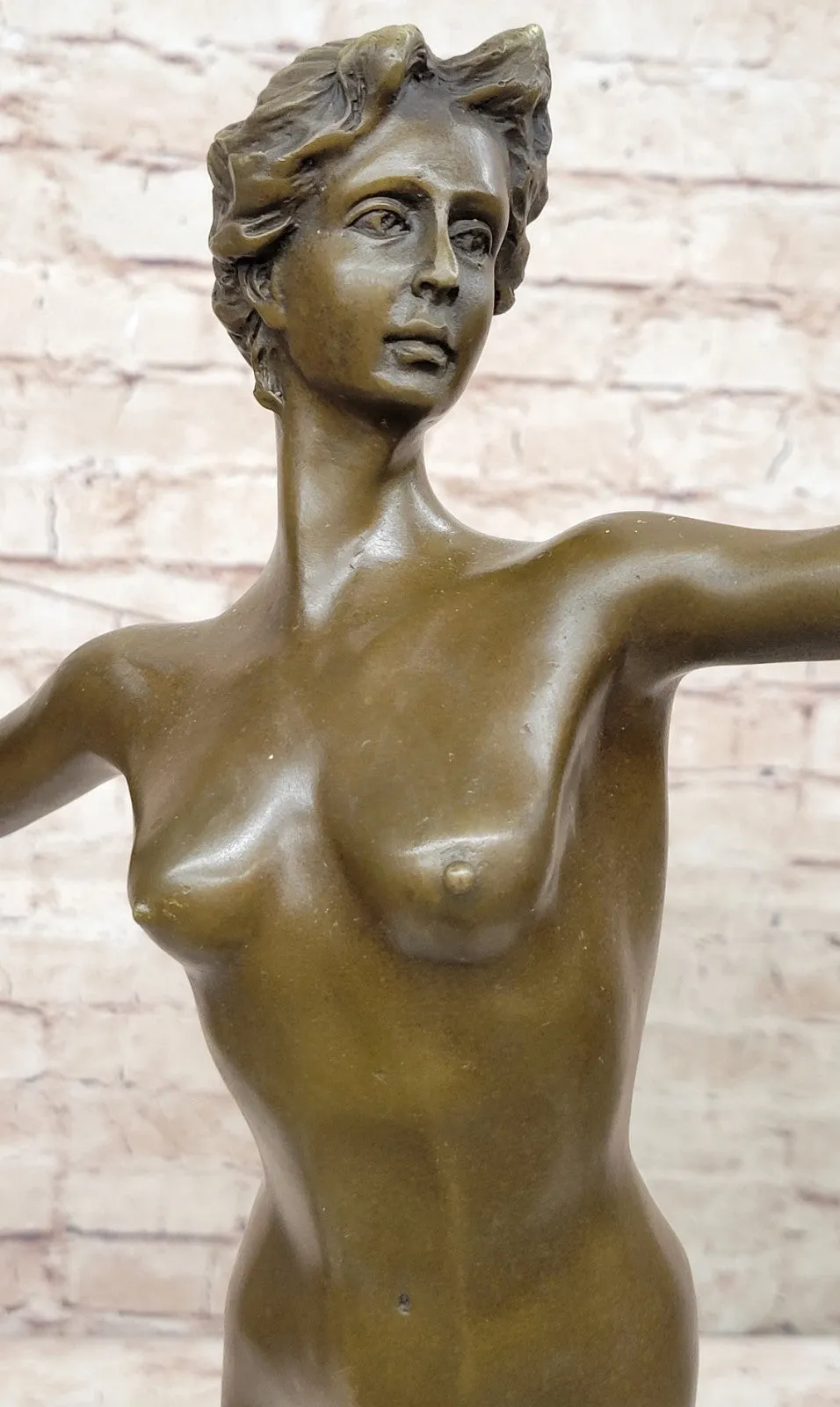 Jean Patoue`s Diana Nemorensis Bronze Sculpture Classic Nude Artwork