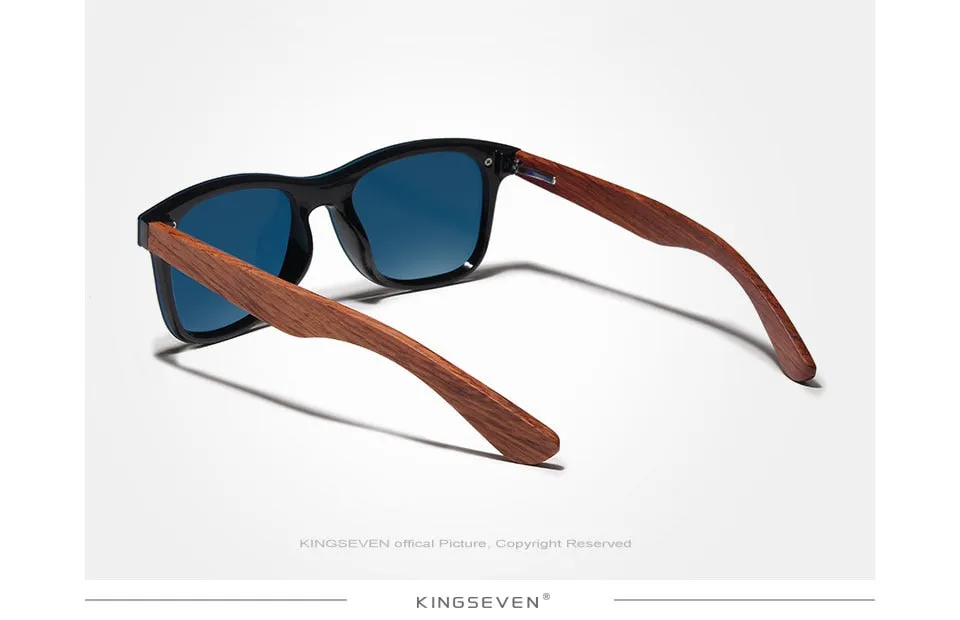 Kingseven Bubinga Wooden Men's Sunglasses Women Polarized Rimless Nb-5504