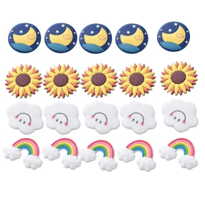 Kuber Industries Cute Sky Shape Fridge Magnets|Home Décor|Best Souvenir Gift|Pack of 20|Multi|