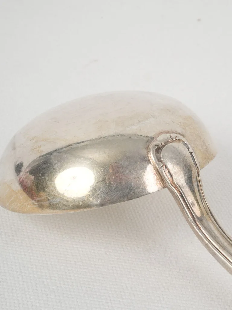 Late 19th Century Classic Silver-Plated Soup Ladle – Louis XV Contour 12¼"