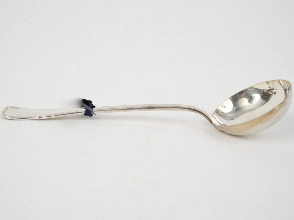 Late 19th Century Classic Silver-Plated Soup Ladle – Louis XV Contour 12¼"