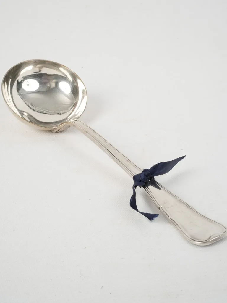 Late 19th Century Classic Silver-Plated Soup Ladle – Louis XV Contour 12¼"