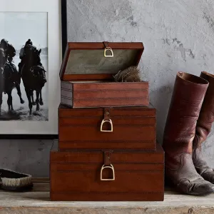 Leather Stirrup Box