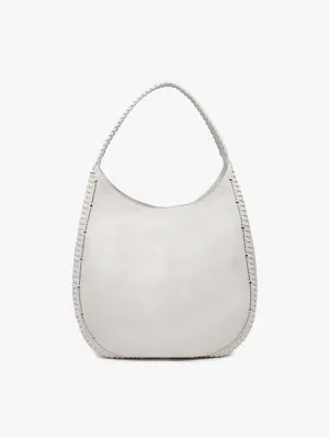 Leslie Studded Whipstitch Hobo