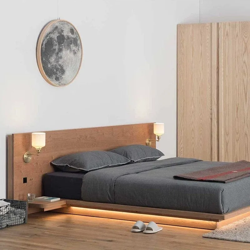 Melissa Floating Wooden Bed Frame