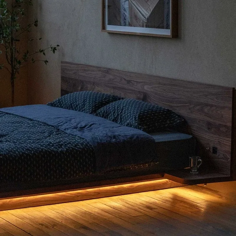 Melissa Floating Wooden Bed Frame