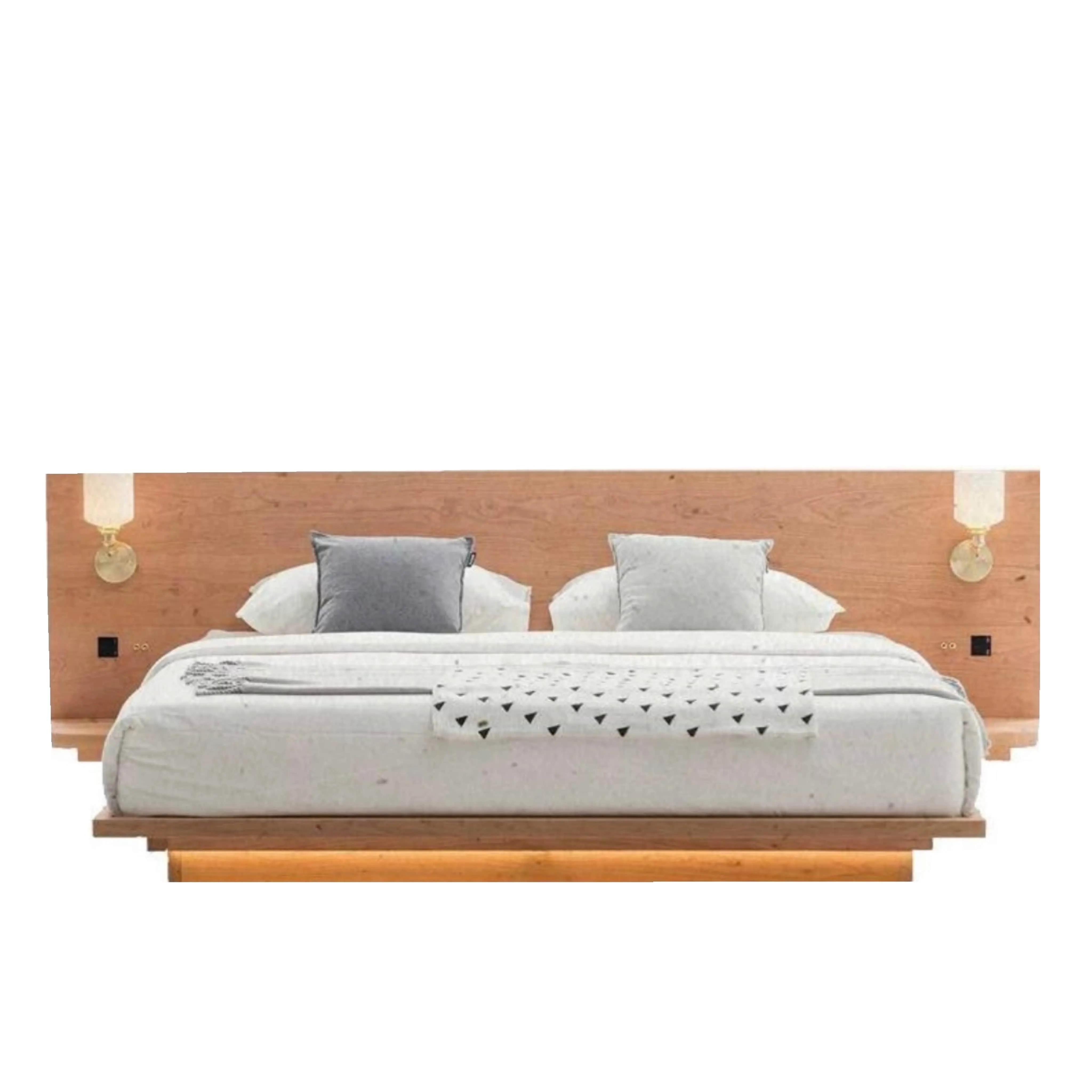 Melissa Floating Wooden Bed Frame