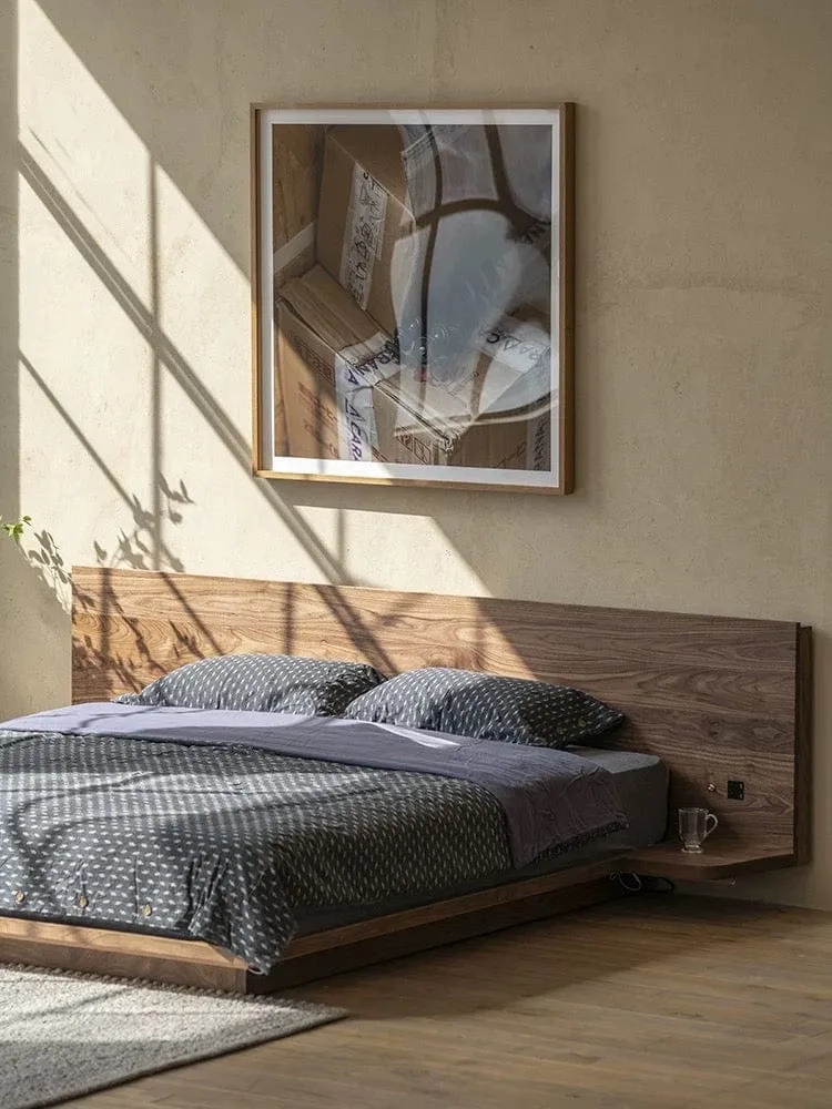 Melissa Floating Wooden Bed Frame