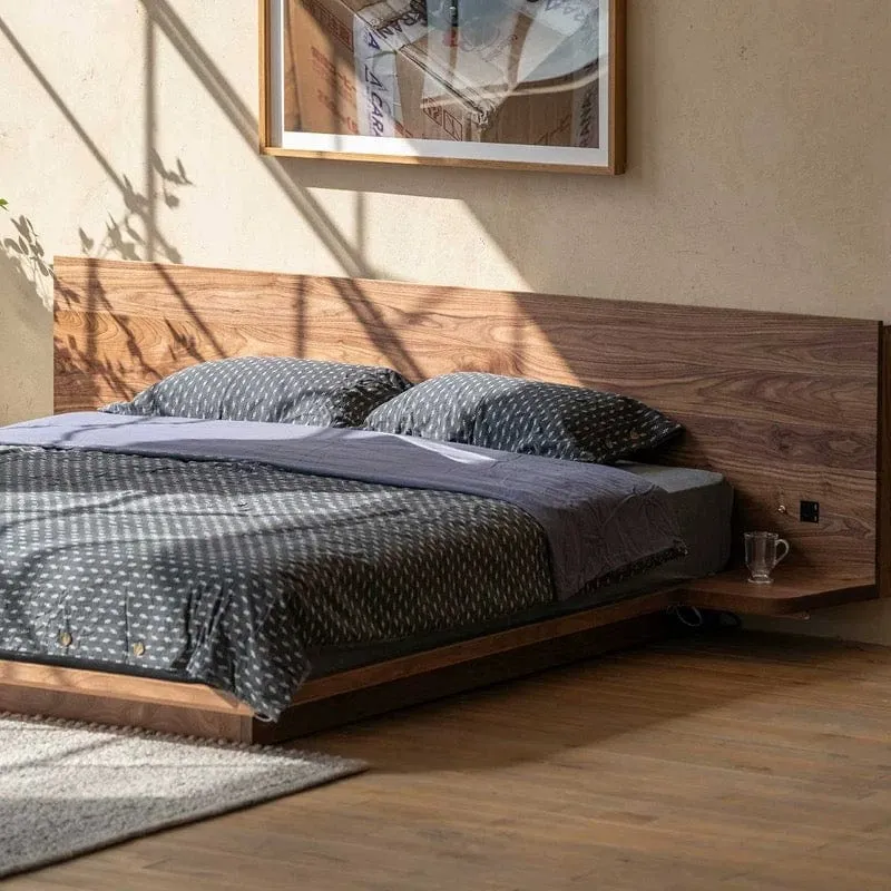 Melissa Floating Wooden Bed Frame