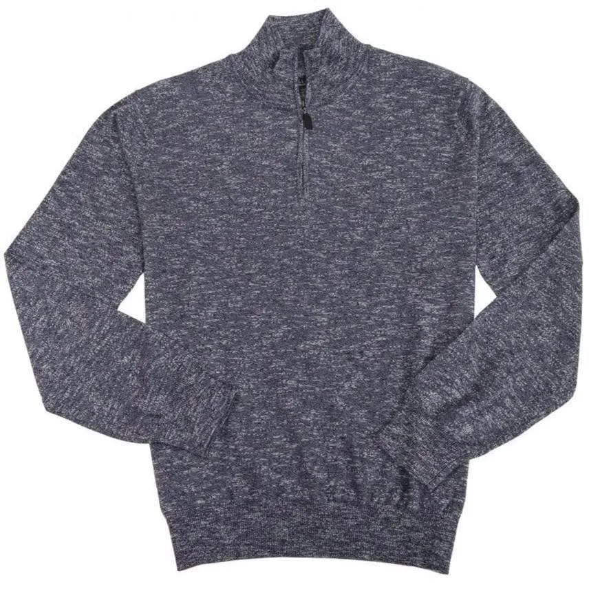 Mens Light Weight Quarter Zip Sweaters in Cotton Silk Nylon Available in 11-Color