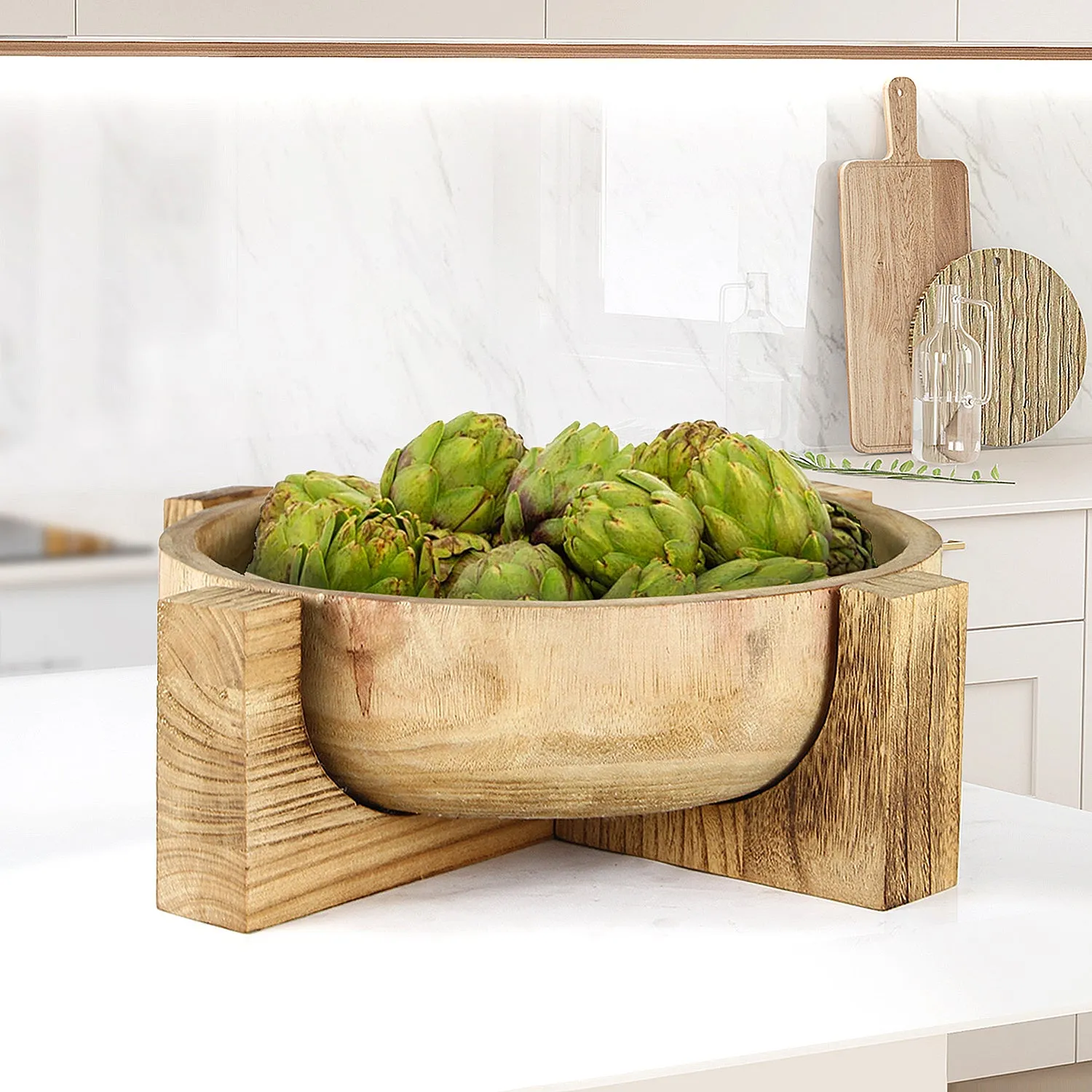 Moda Natural Wood Bowl