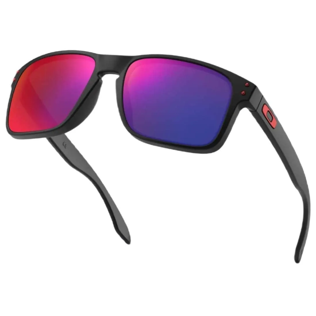 Oakley Holbrook Sunglasses - Matte Black/Positive Red Iridium