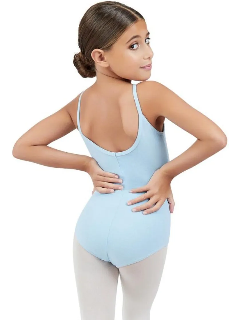 ON SALE Capezio Classics Princess Seam Youth Camisole Leotard (Light Blue)