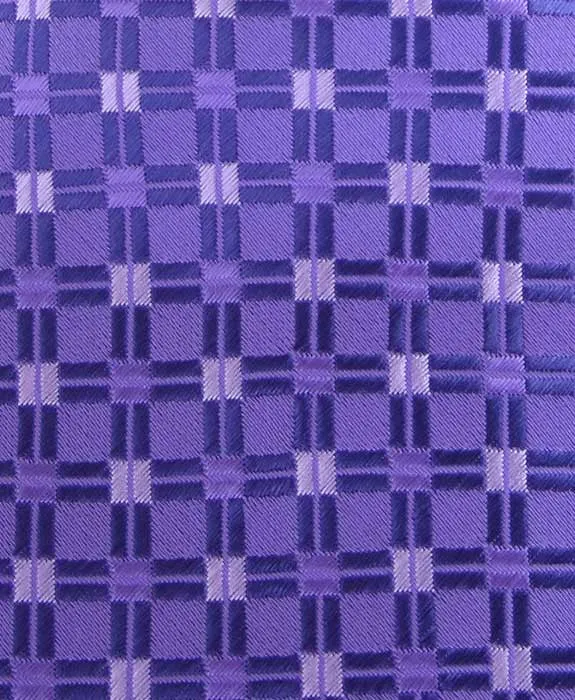 Purple Geometric Men's 4" Wide Tie