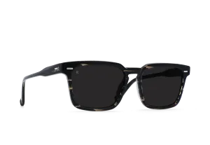 Raen Adin Unisex Sunglasses - Licorice/Dark Smoke