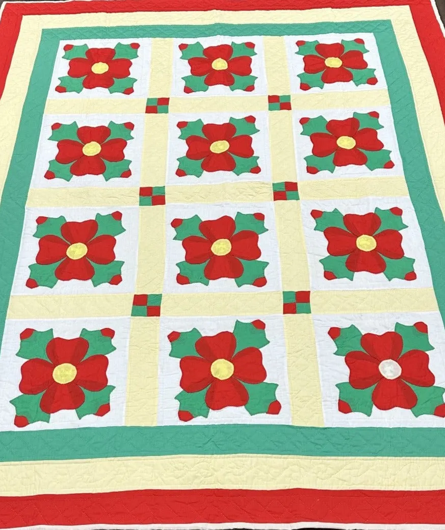 Red Rose of Sharon Quilt-9/23