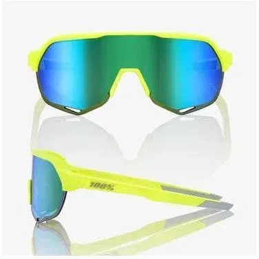 Ride 100% Speedcraft Eyewear S2  Matte  Flourescent Yellow - Green Multilayer Mirror Lent