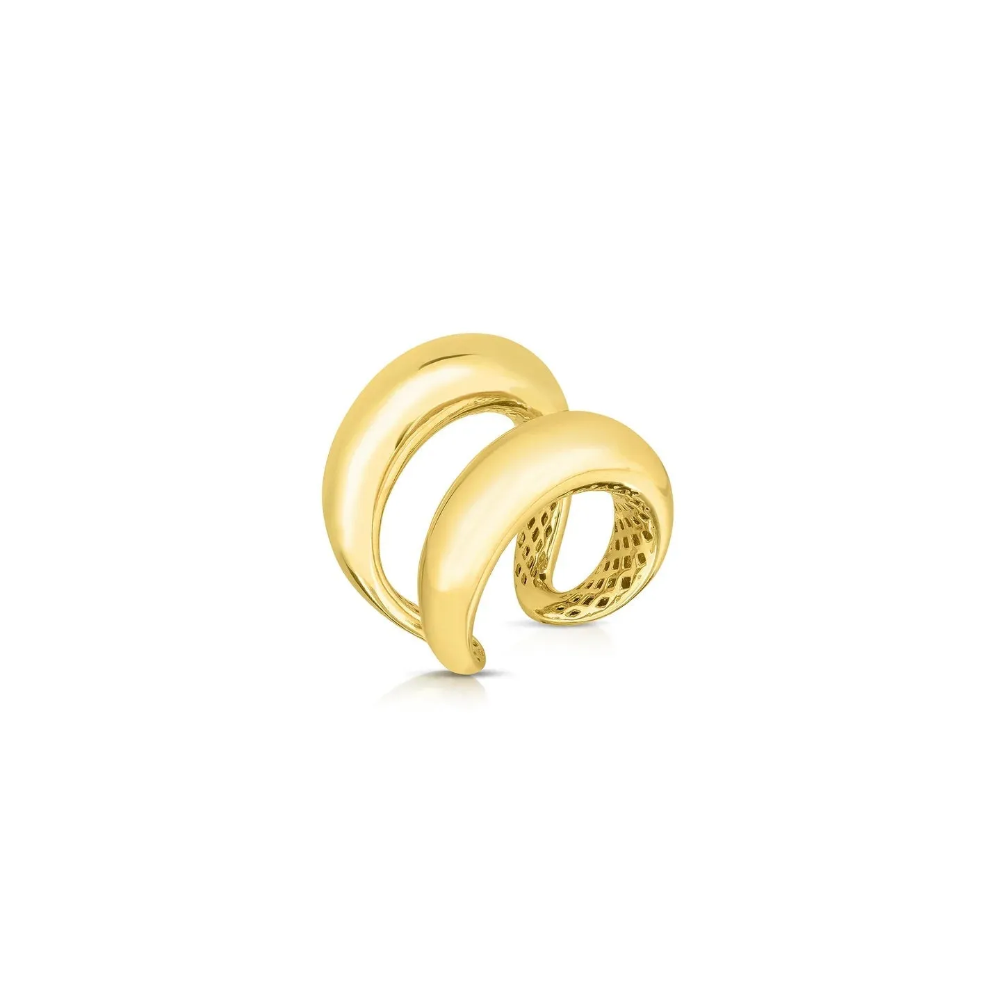 Roberto Coin 18k Yellow Gold Oro Classic Double Row Ring