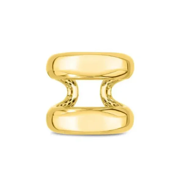 Roberto Coin 18k Yellow Gold Oro Classic Double Row Ring