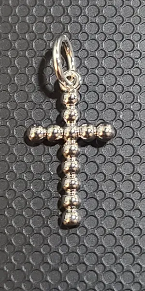 Silver Cross Charm